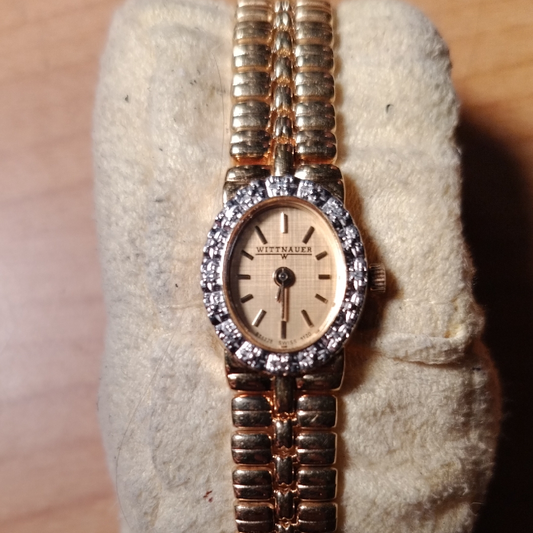 Gold Womens Watch With Silver Accents